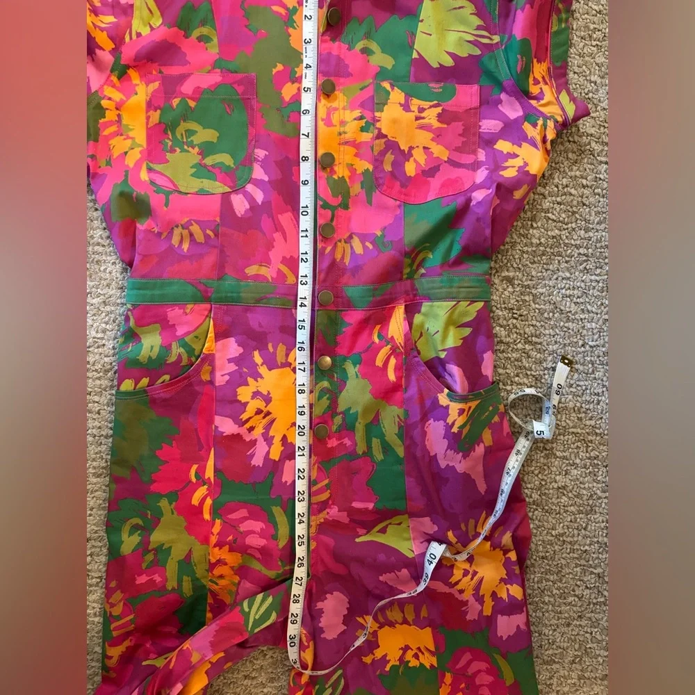 Colorful Floral Jumpsuit - Picture 11 of 12